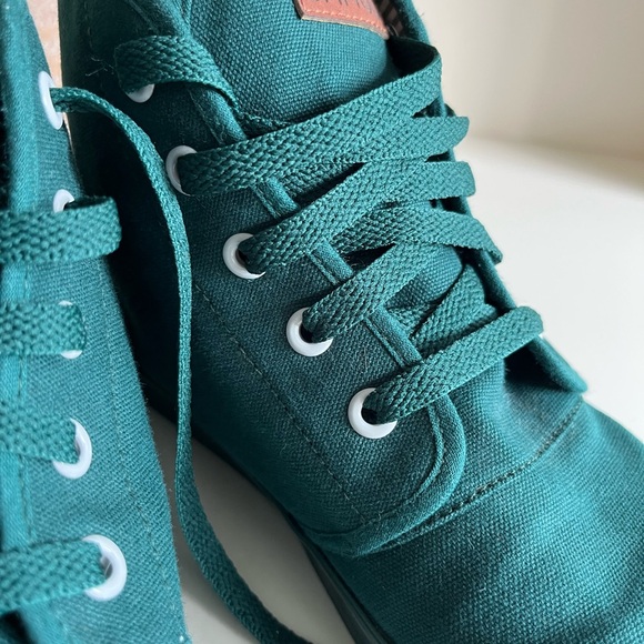 BANGS Teal Canvas High-Tops - Picture 13 of 15